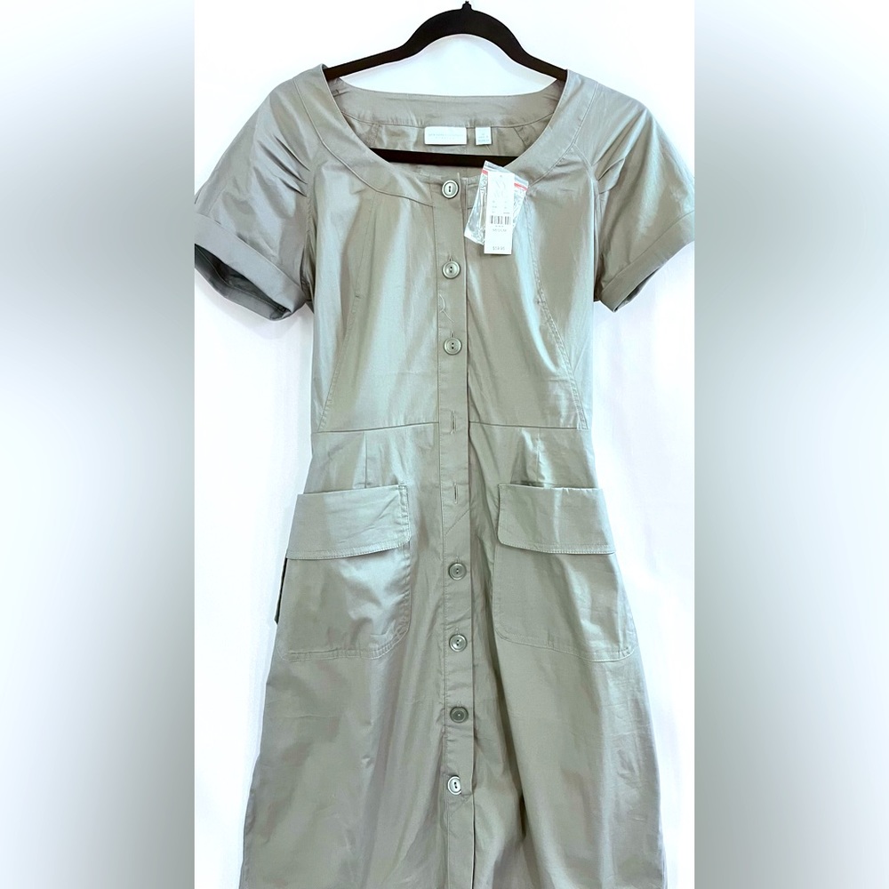 New York & Company dress New with tags gray short sleeve has pockets